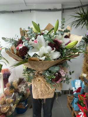  Çayyolu Çiçek Siparişi - Fanusta Açık Telaryum 