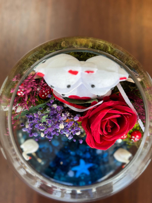 Ankara Çiçekçi - Fanusta Açık Telaryum 