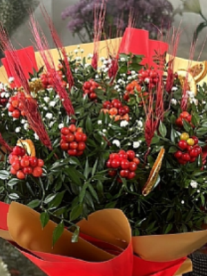  Ankara Çiçek Siparişi - Yılbaşı Çiçegi Kokina Aranjmanı