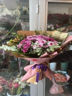  Çayyolu Çiçek Siparişi - Kasımpatı Buketi Pembe