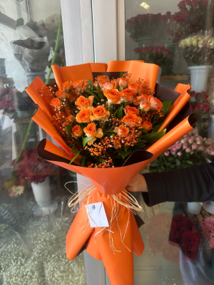  Çayyolu Çiçekçi - Yapay Ayıcık Gül Buketi 